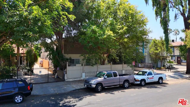a car parked in front of a house