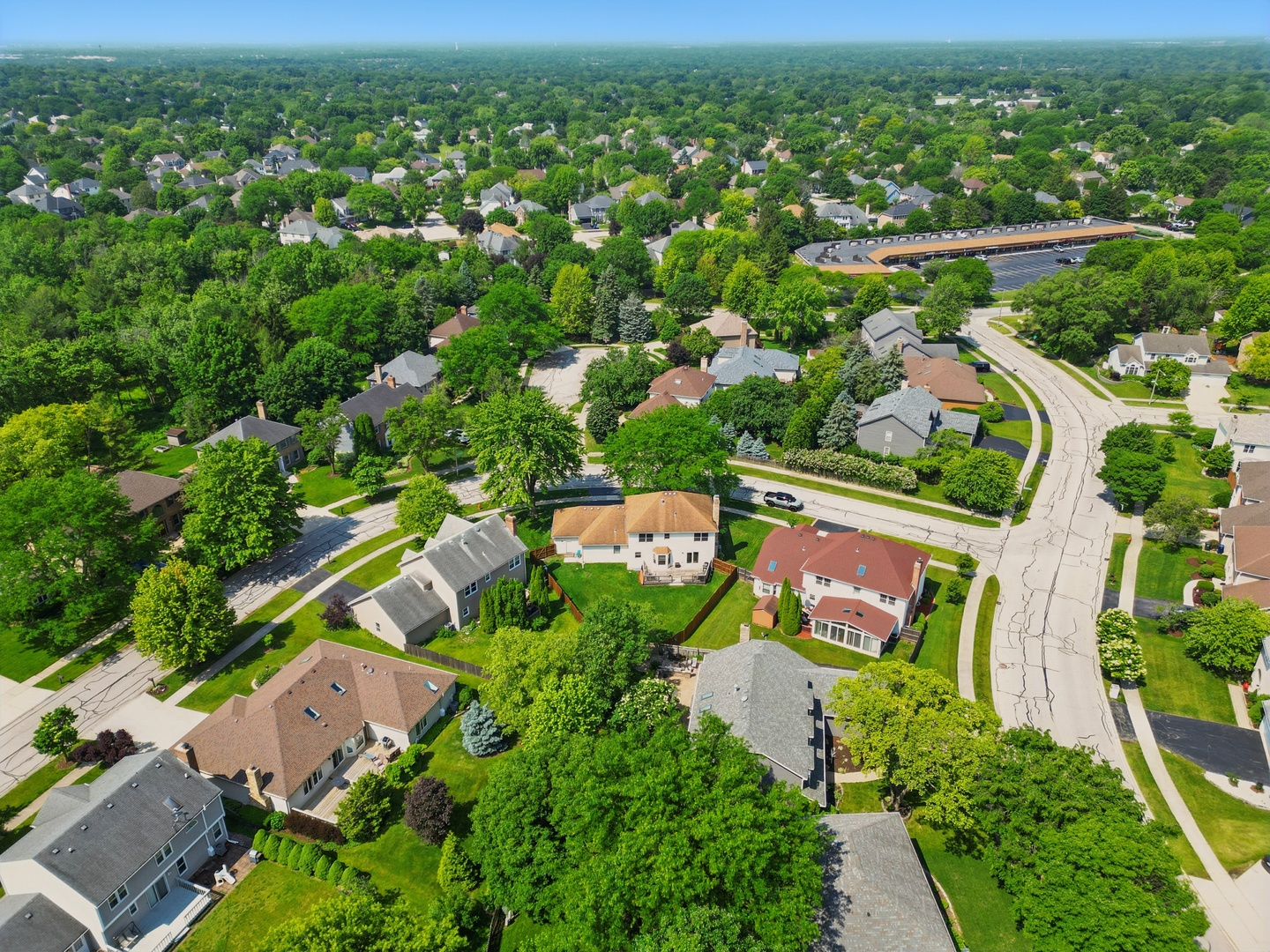 1844 Slippery Rock Road Naperville, IL 60565 - Photo 33 of 39 an aerial view of residential houses with outdoor space and trees