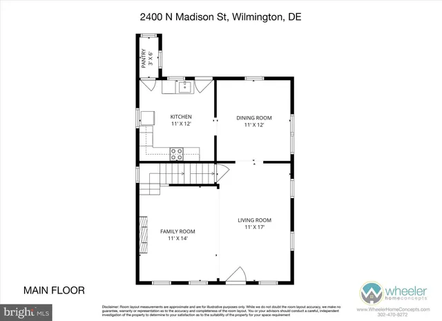 $210,000 | 2400 North Madison Street, Wilmington, DE 19802