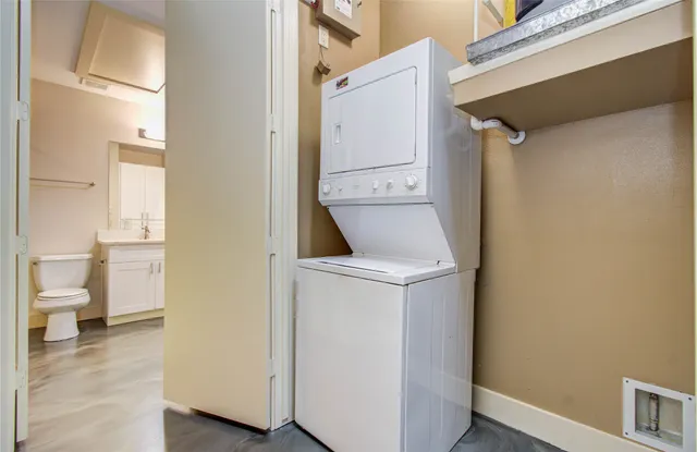 a view of bathroom and utility room