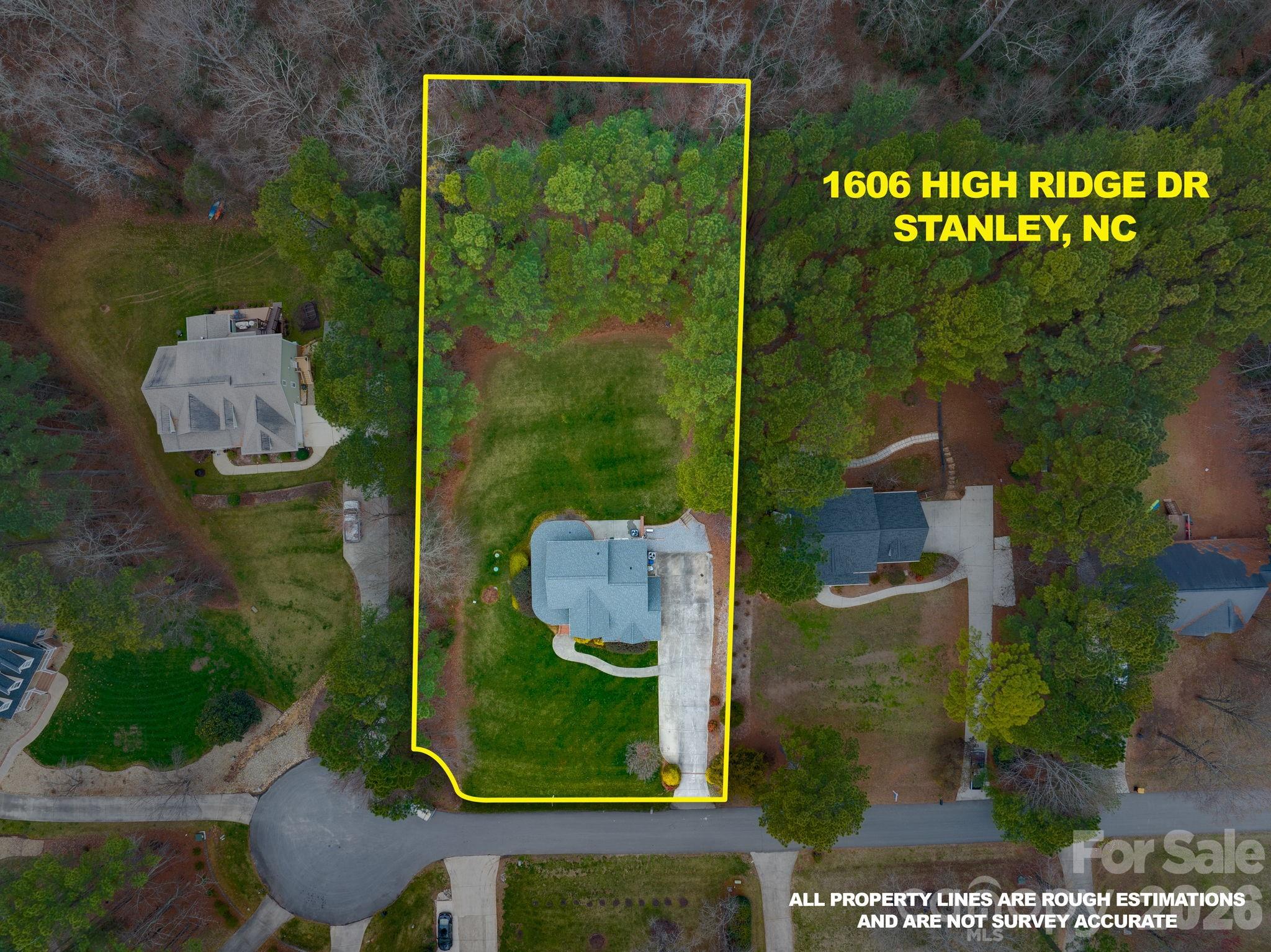 1606 High Ridge Drive Stanley, NC 28164 - Photo 38 of 43 an aerial view of a garden