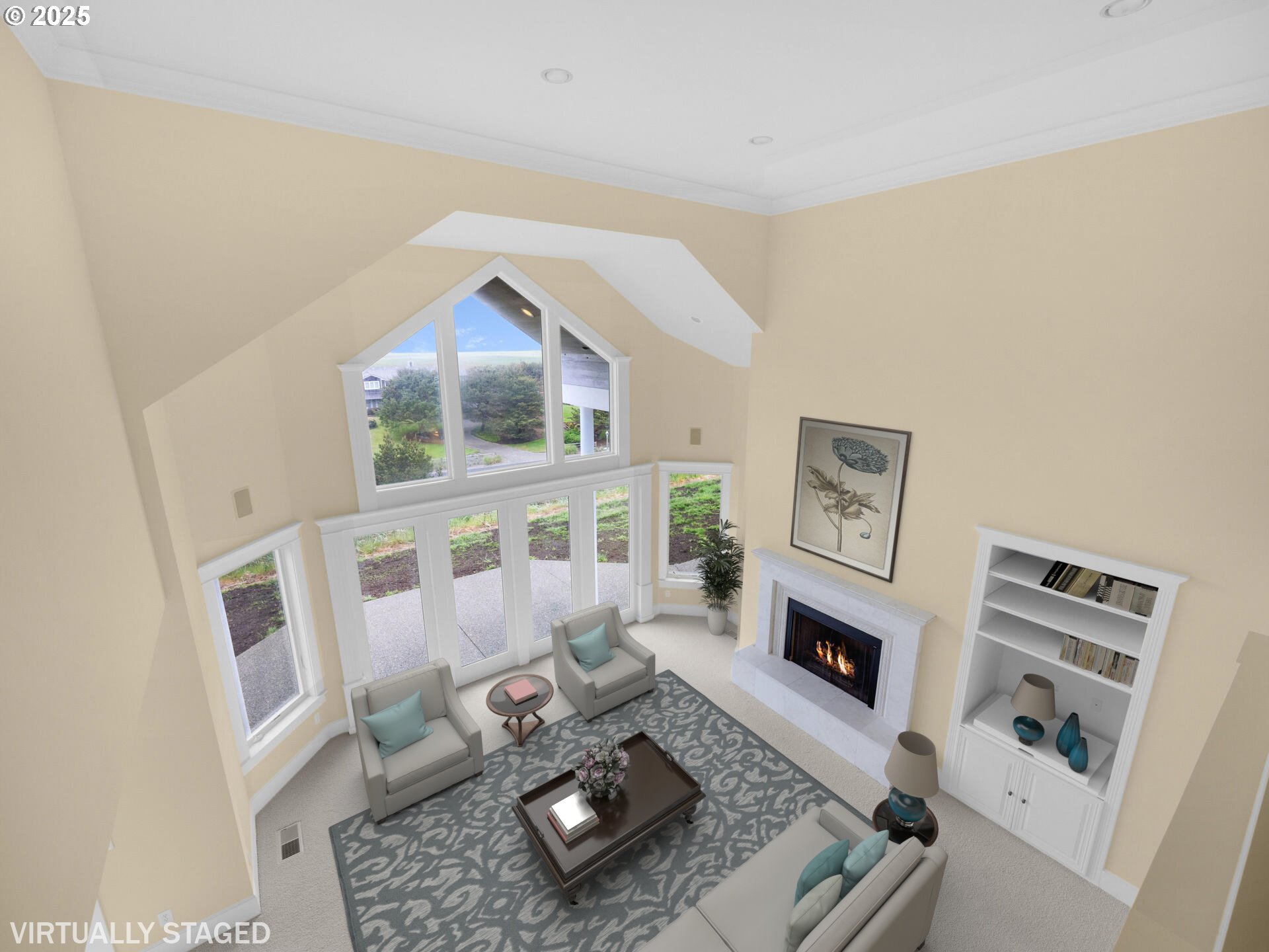 88902 Pinehurst Road Gearhart, OR 97138 - Photo 30 of 48 a living room with furniture and a fireplace