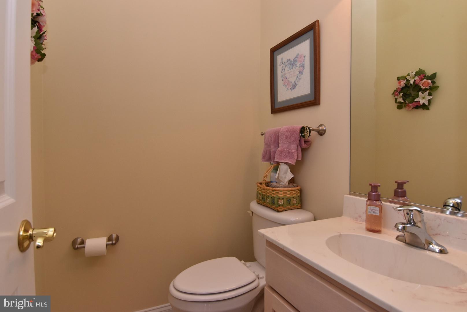 204 Turtle Cove, Unit 115 Laurel, DE 19956 - Photo 32 of 47 a bathroom with a toilet a sink and mirror