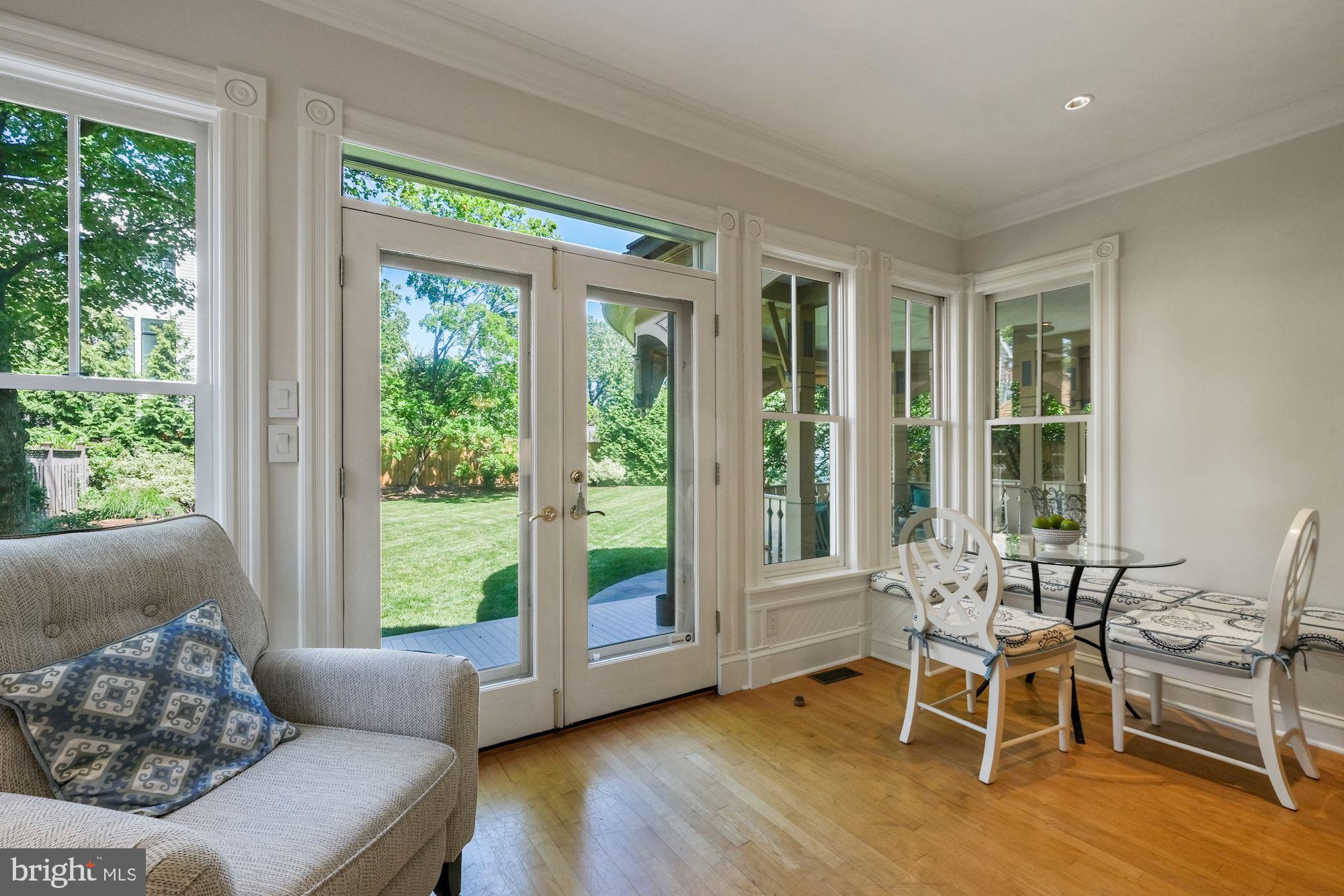 3115 Foxhall Road Northwest Washington, DC 20016 - Photo 20 of 80 Family room French doors open to back yard