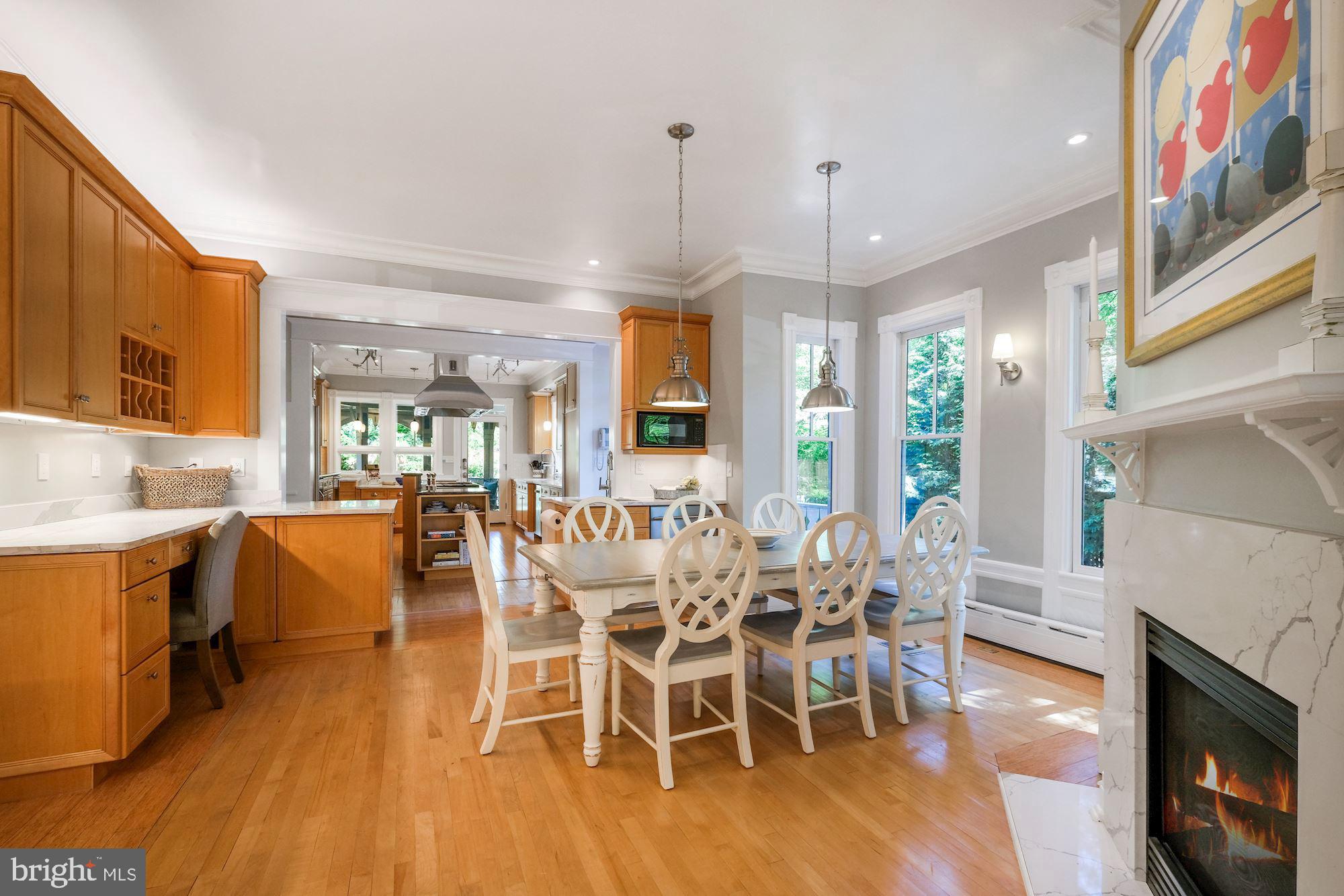3115 Foxhall Road Northwest Washington, DC 20016 - Photo 32 of 80 Breakfast room with craft area and cabinetry