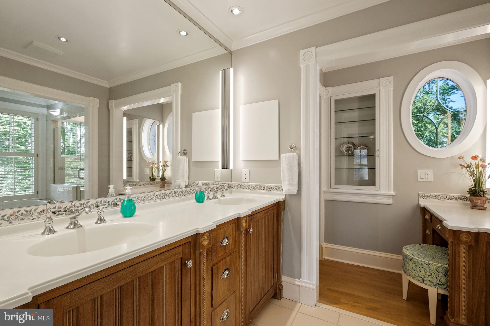 3115 Foxhall Road Northwest Washington, DC 20016 - Photo 42 of 80 Custom cabinets in primary en suite bathroom