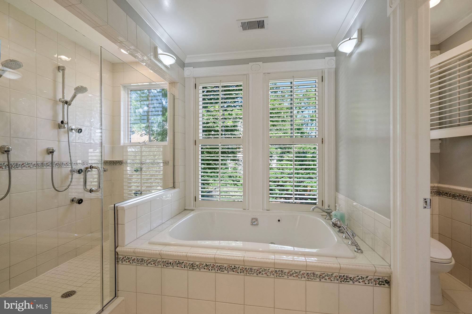 3115 Foxhall Road Northwest Washington, DC 20016 - Photo 43 of 80 Primary en suite shower, jacuzzi and water closet