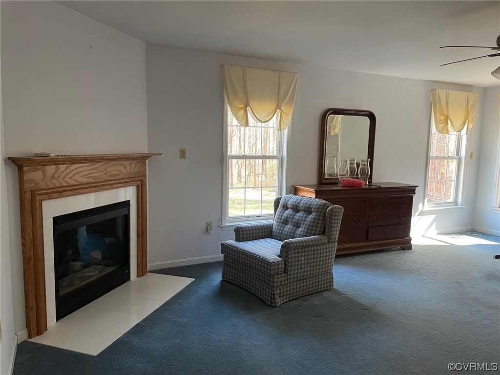 17512 Circuit Rider Drive Beaverdam, VA 23015 - Photo 11 of 19 a living room with furniture and a fireplace