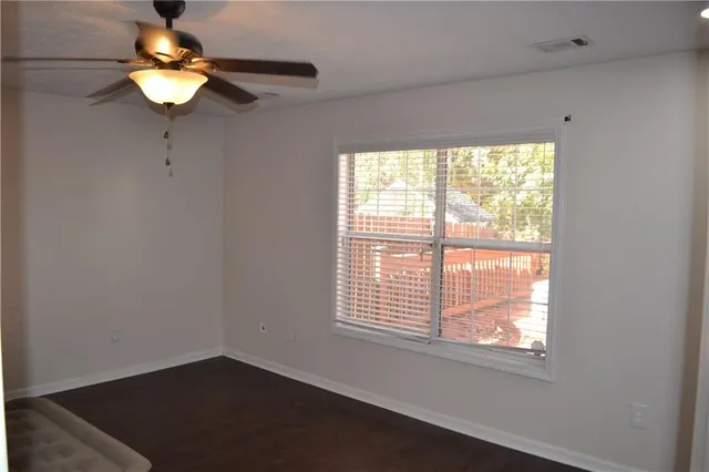 a window in an empty room with a window