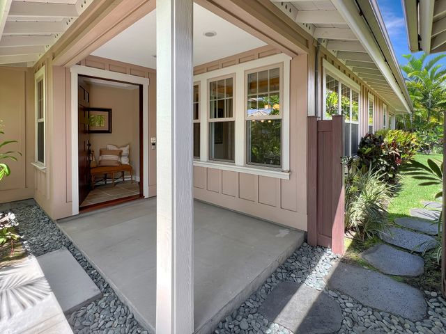 a view of a entryway of the house