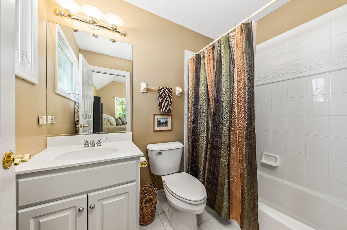 4435 Esquire Circle Naperville, IL 60564 - Photo 23 of 45 a bathroom with a toilet sink shower and a mirror