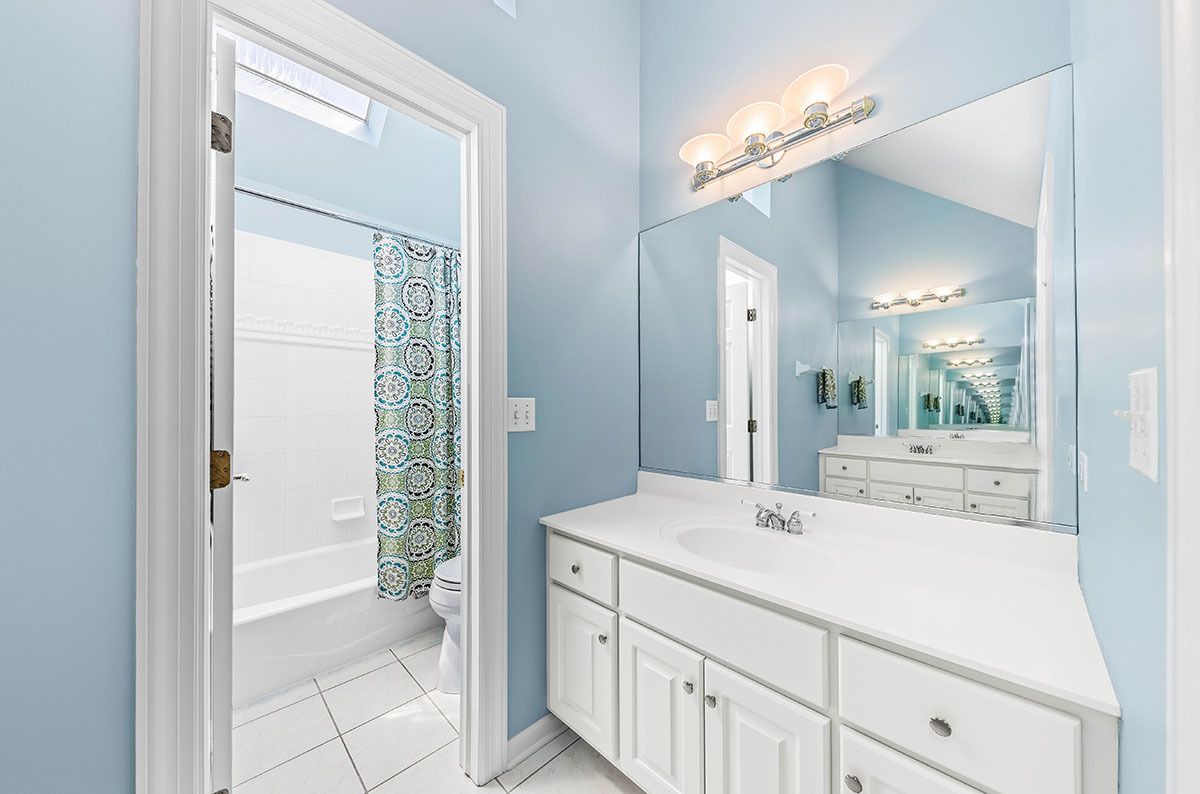 4435 Esquire Circle Naperville, IL 60564 - Photo 26 of 45 a en suite bathroom with a sink a mirror and a shower