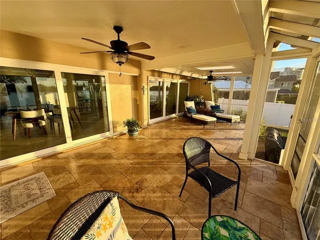 a work room with furniture and windows