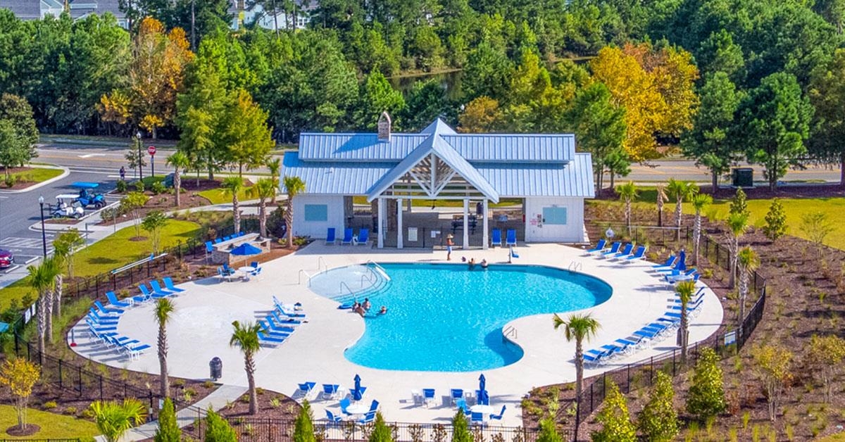 411 Sea Breeze Way Longs, SC 29568 - Photo 2 of 37 Community pool featuring a patio