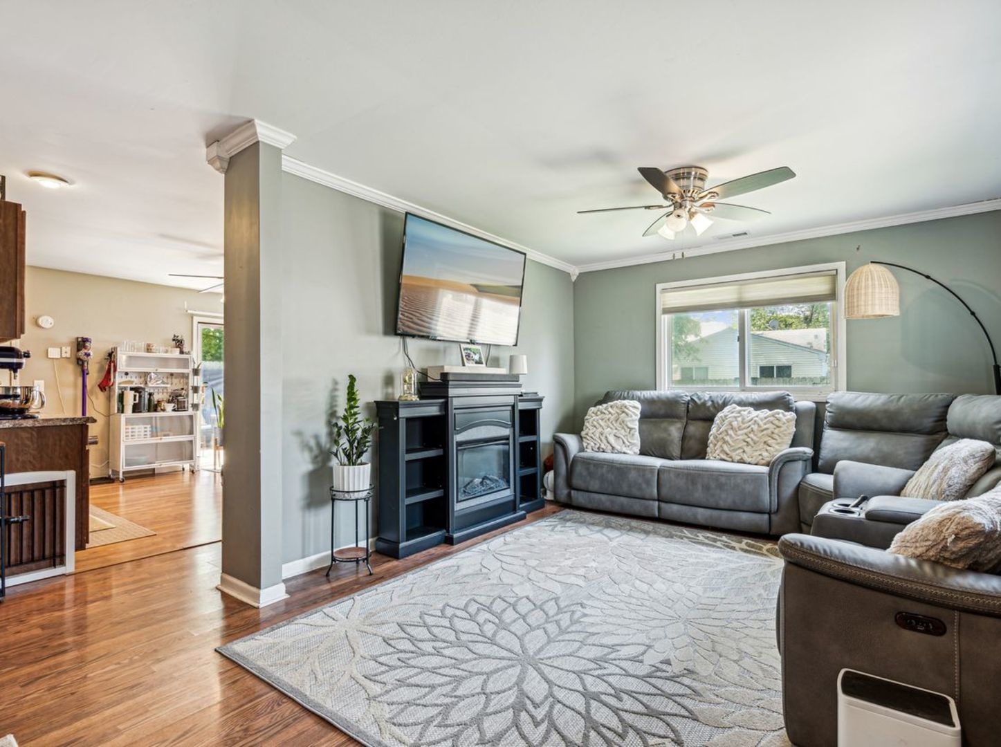 167 Heathgate Road Montgomery, IL 60538 - Photo 5 of 22 a living room with furniture and a flat screen tv