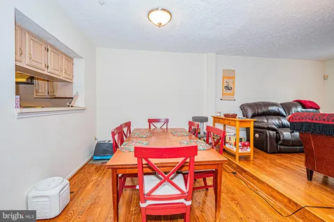 a workspace with furniture and a window