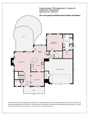 $499,999 | 7709 Sedgebrook Drive East, Stanley, NC 28164