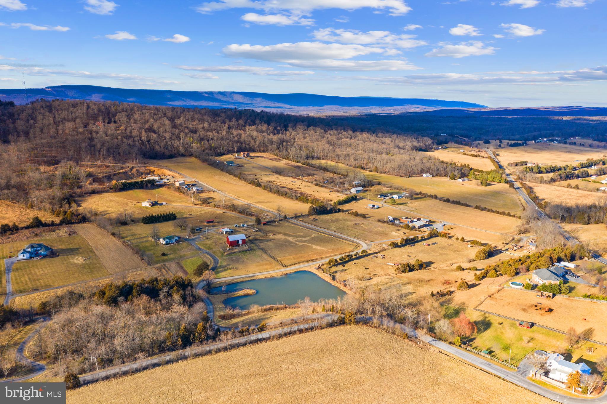1503 Cottontown Road Strasburg, VA 22657 - Photo 33 of 42 Aerial View of Pond and Land