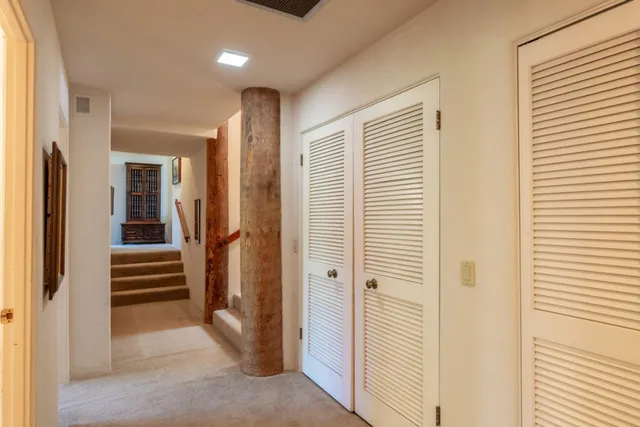 a view of a hallway with a hallway