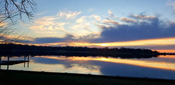 a view of sunset