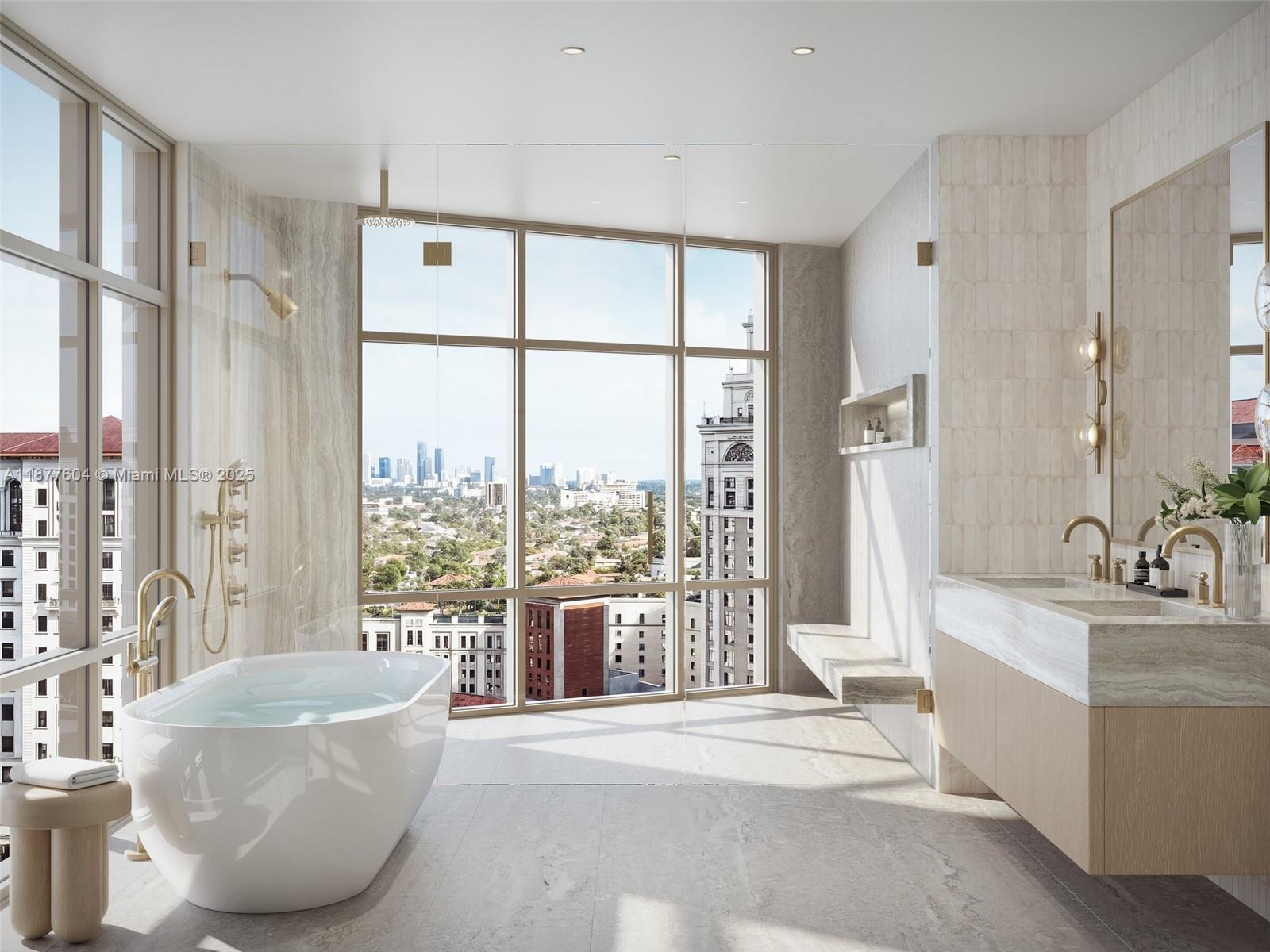 3000 Ponce De Leon, Unit 404 Miami, FL 33134 - Photo 6 of 23 a living room with furniture and a large window