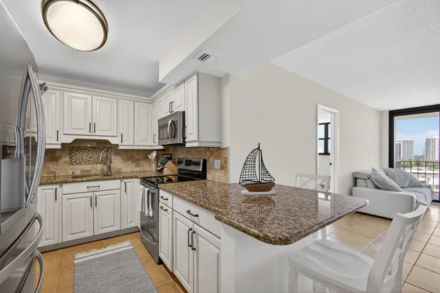 a view of a city from a balcony