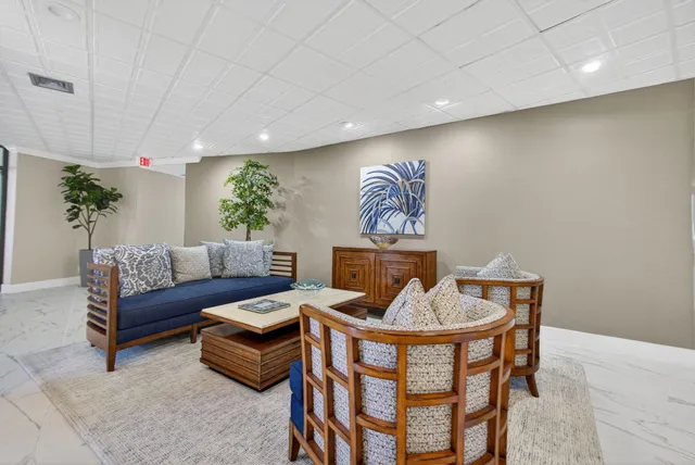 a view of living room with granite countertop furniture