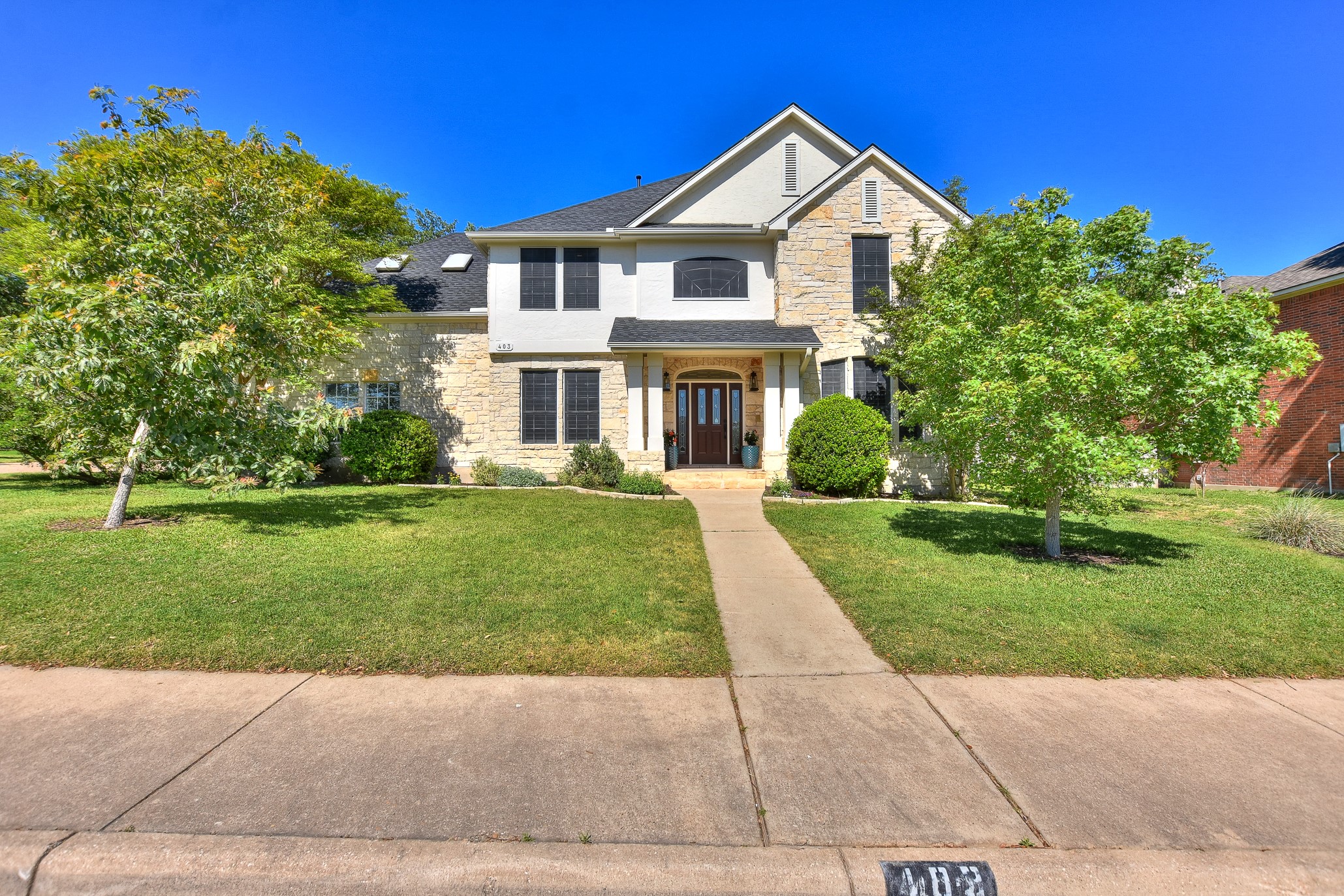 403 River Down Road Georgetown, TX 78628 - Photo 1 of 1 Quite a majestic presence from the street....