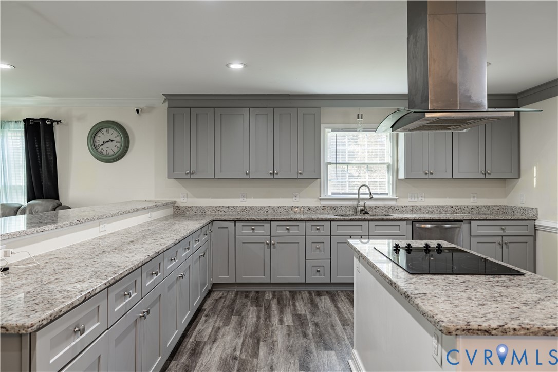 1920 Meadow Road Sandston, VA 23150 - Photo 2 of 30 a kitchen with a sink stove and cabinets