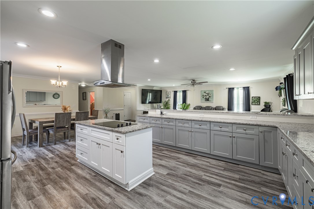 1920 Meadow Road Sandston, VA 23150 - Photo 5 of 30 a kitchen with stainless steel appliances granite countertop a sink stove and refrigerator