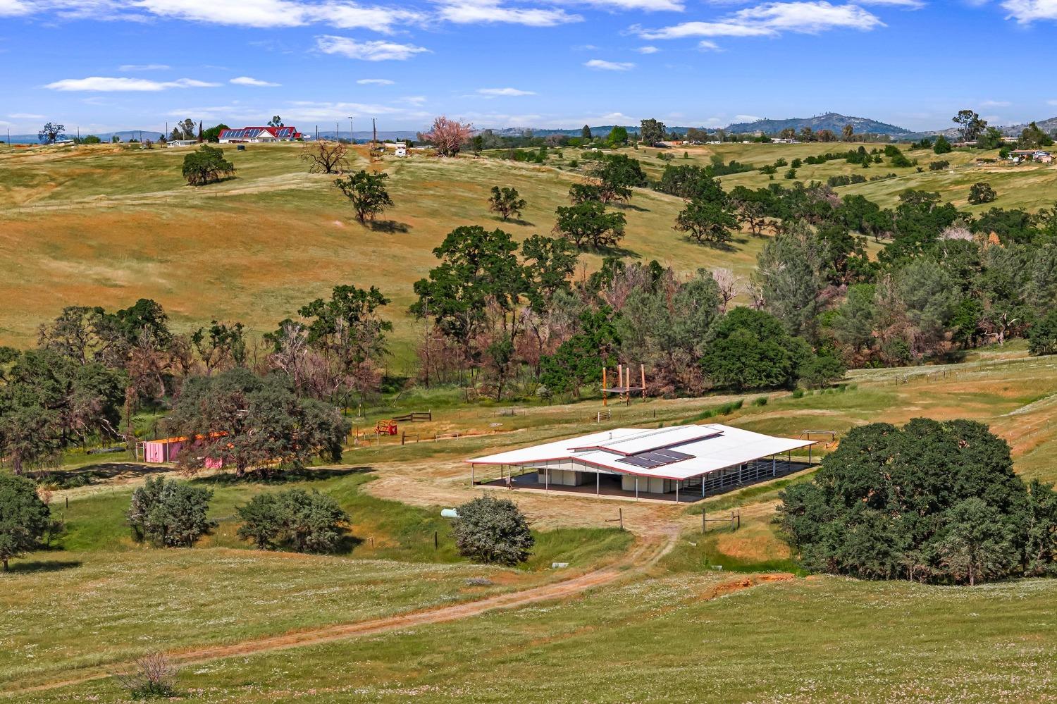 a view of an ocean and city