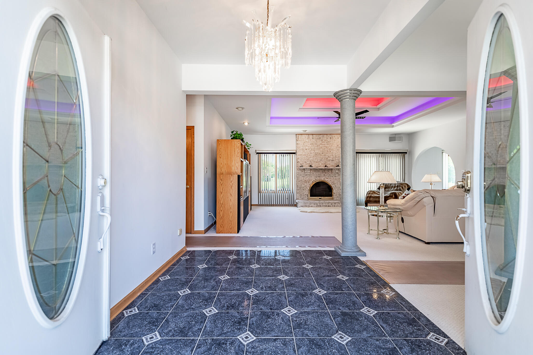 1020 Cornwallis Lane Munster, IN 46321 - Photo 12 of 41 a view of living room with furniture and a fireplace