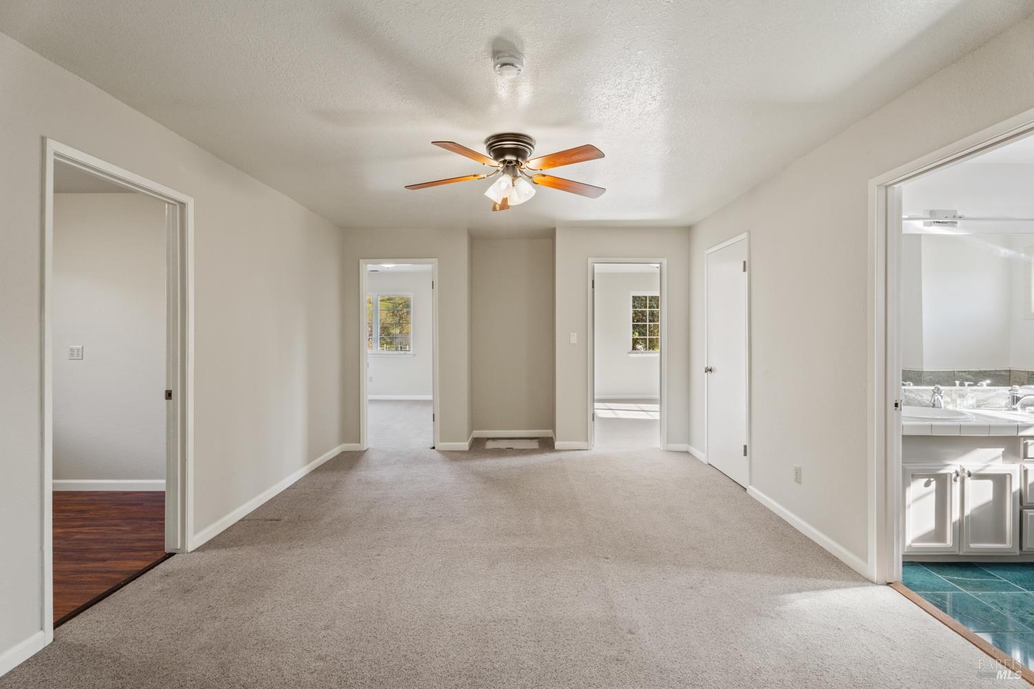 4595-4601 Feliz Creek Road Hopland, CA 95449 - Photo 22 of 74 View of main house hallway