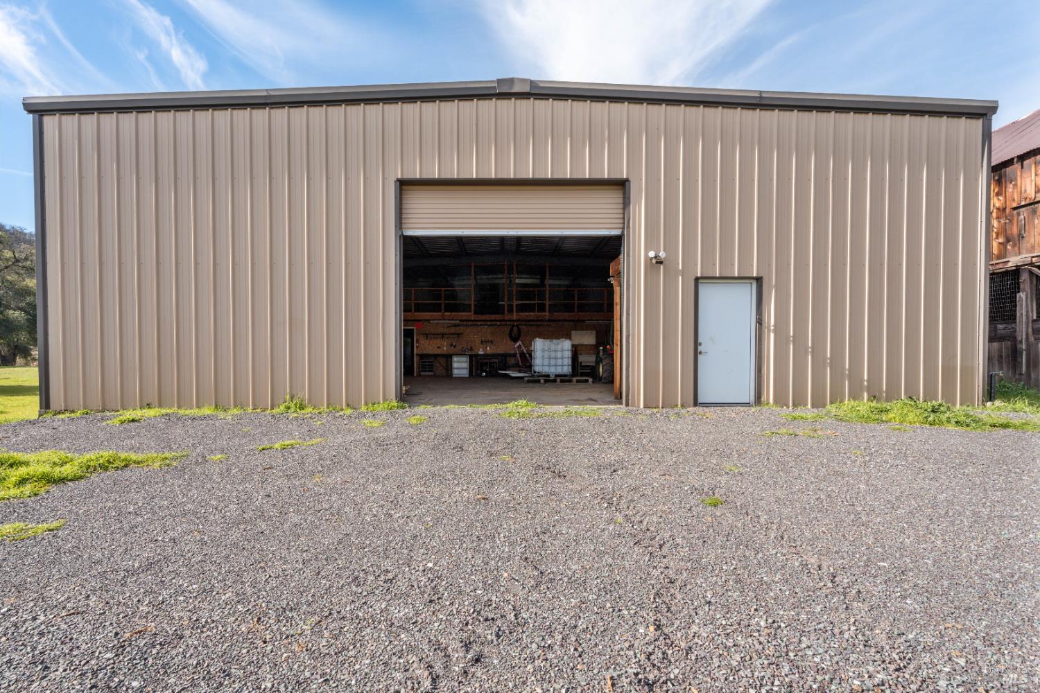 4595-4601 Feliz Creek Road Hopland, CA 95449 - Photo 54 of 74 Metal workshop exterior entry