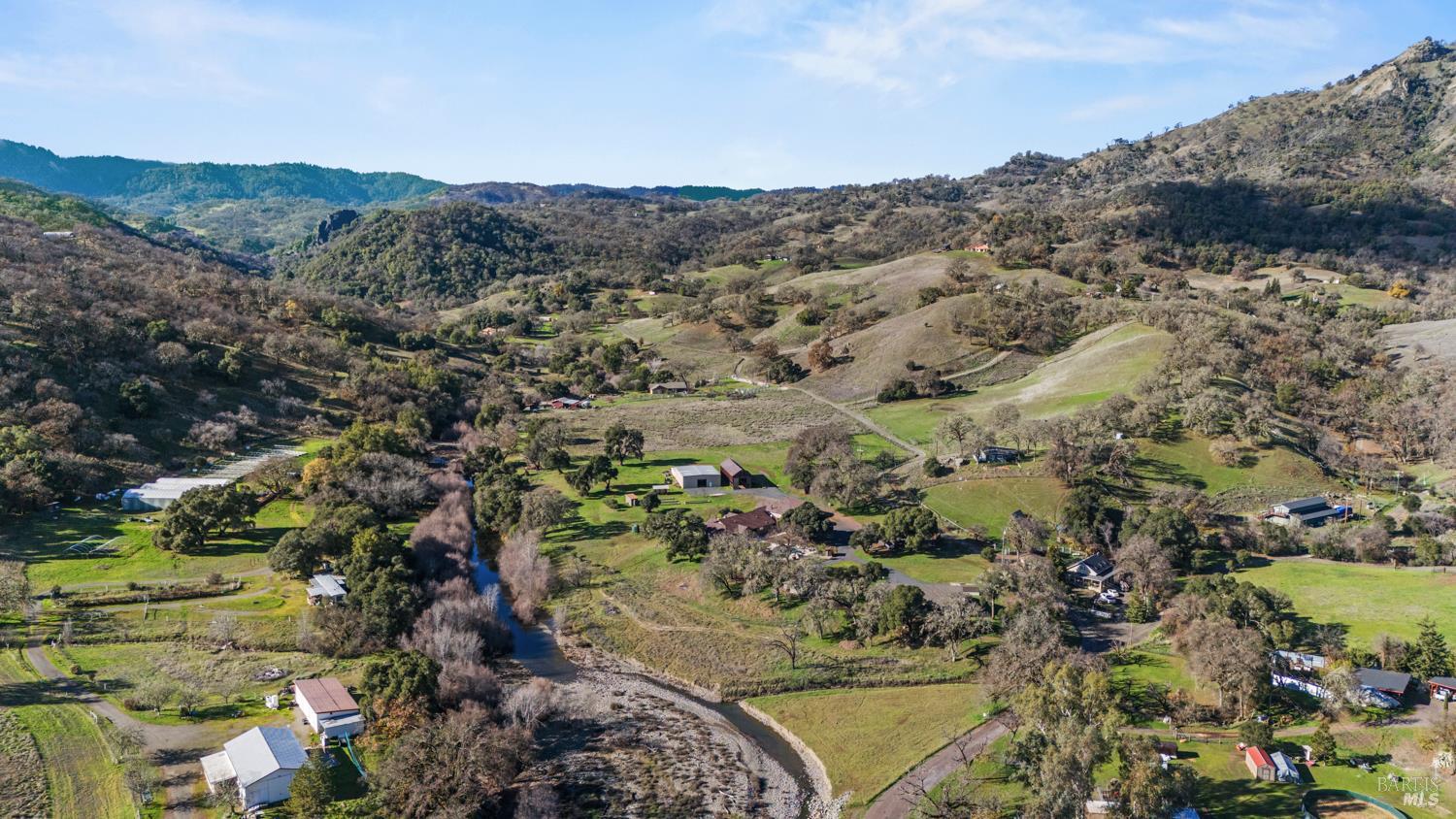 4595-4601 Feliz Creek Road Hopland, CA 95449 - Photo 70 of 74 Ariel shot of property