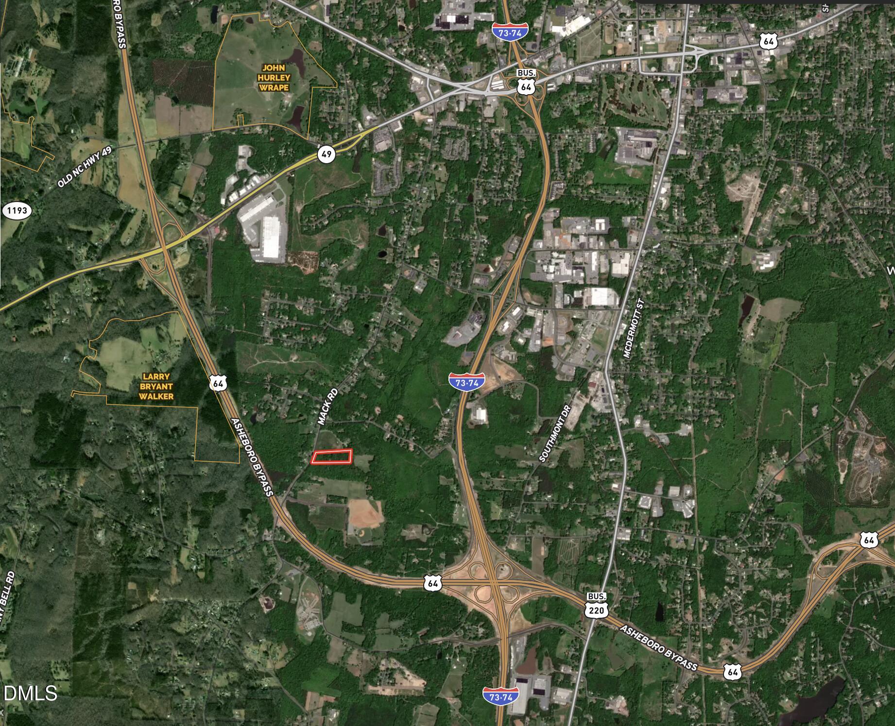 1 Mack Road Asheboro, NC 27205 - Photo 2 of 24 6.7 Randolph Expanded Aerial