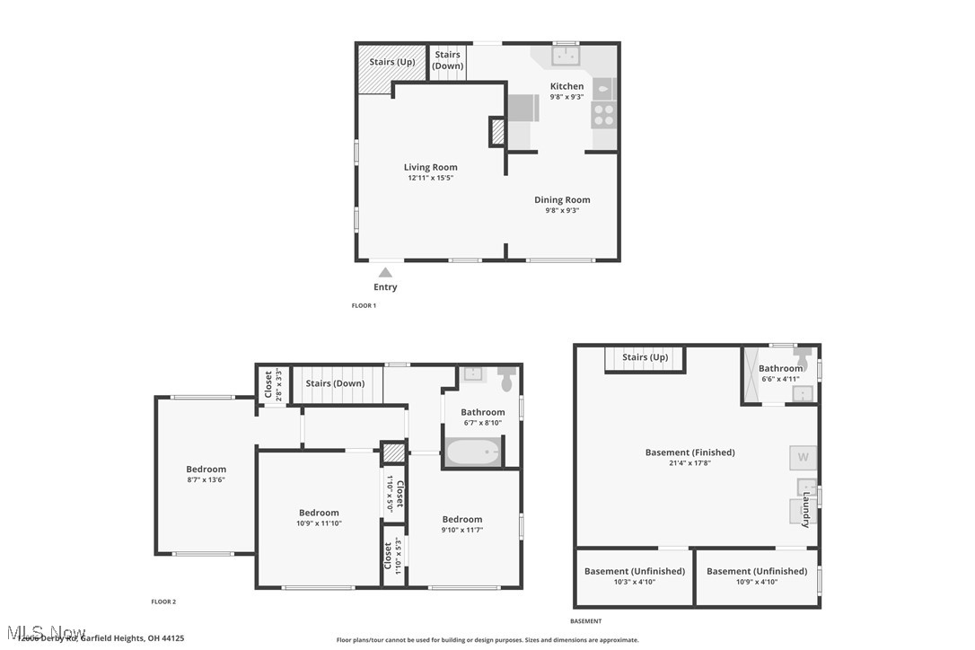 12006 Derby Road Garfield Heights, OH 44125 - Photo 45 of 45 Floor plan