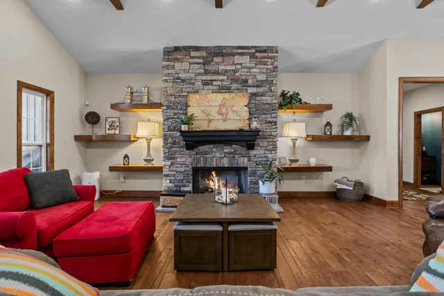 a en suite bathroom with a glass shower door