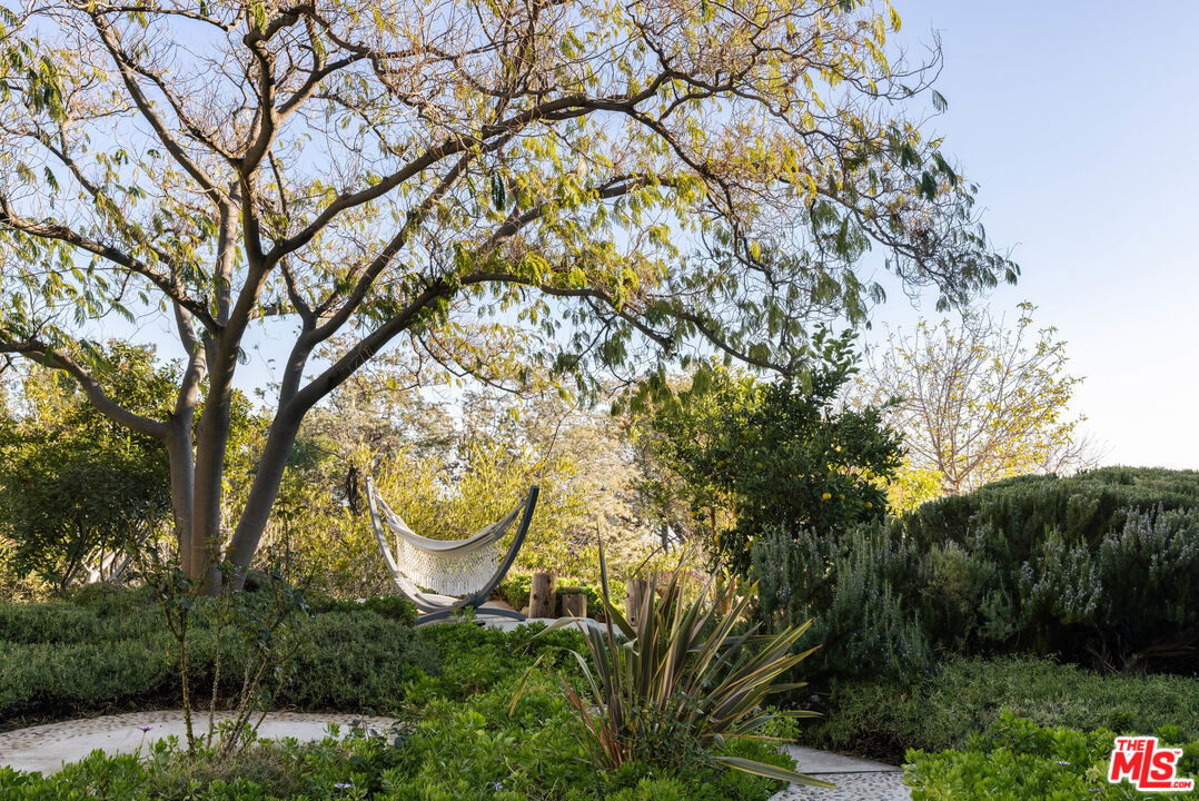 401 Moonrise Drive Malibu, CA 90265 - Photo 17 of 47 a backyard of a house with lots of green space