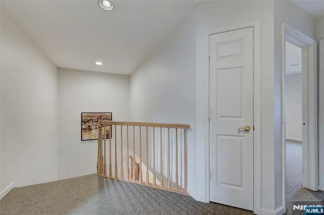a view of a hallway with entryway
