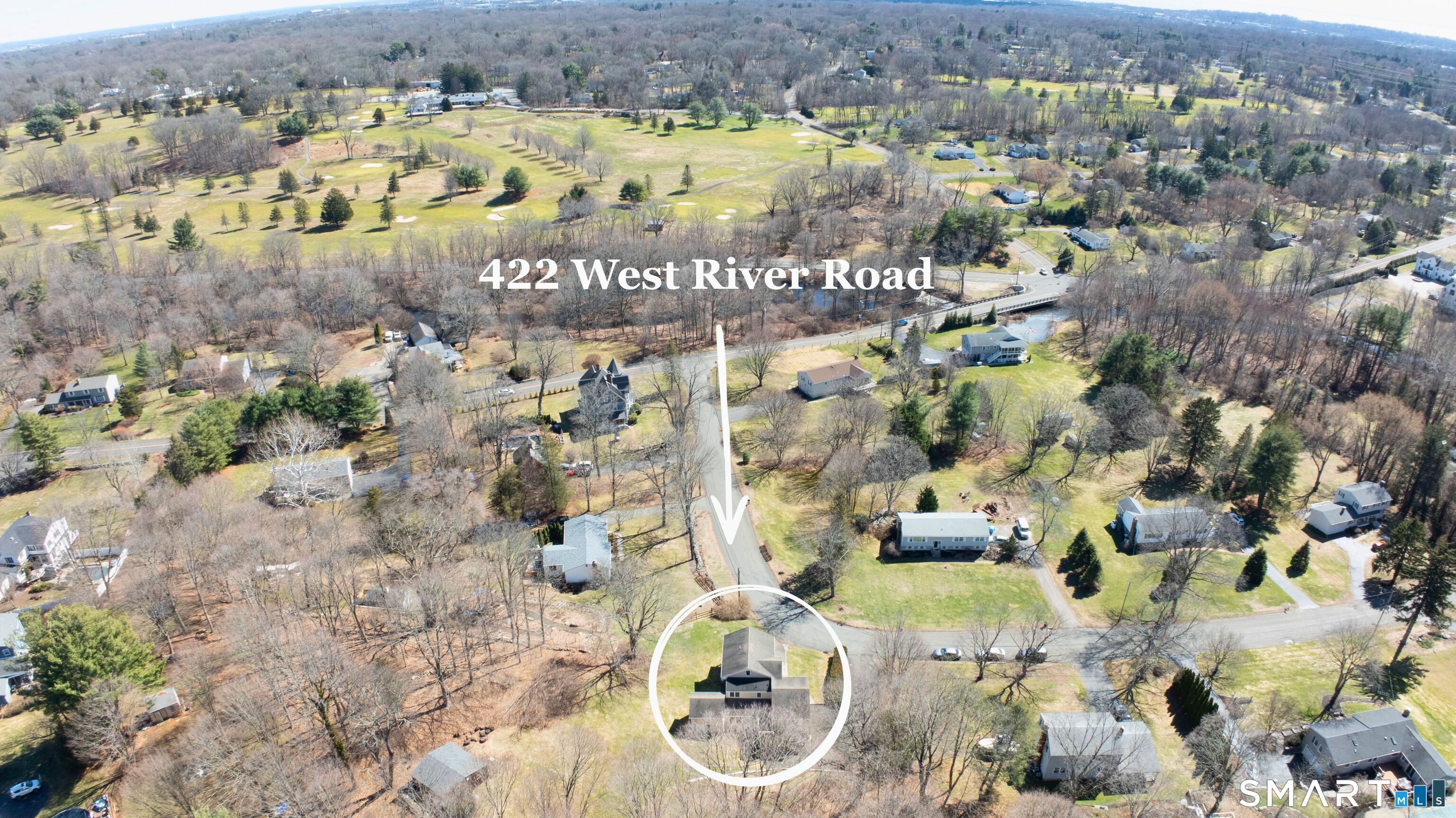 422 West River Road Orange, CT 06477 - Photo 33 of 35 Overhead Drone View