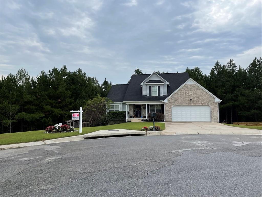 286 Maggies Point Dallas, GA 30132 - Photo 1 of 1 Front OF Home on 1.9+/- acres with Covered Front Porch and Full Basement.