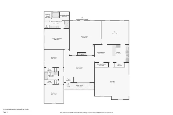 $462,500 | 1377 Lone Star Boulevard, Talty, TX 75160