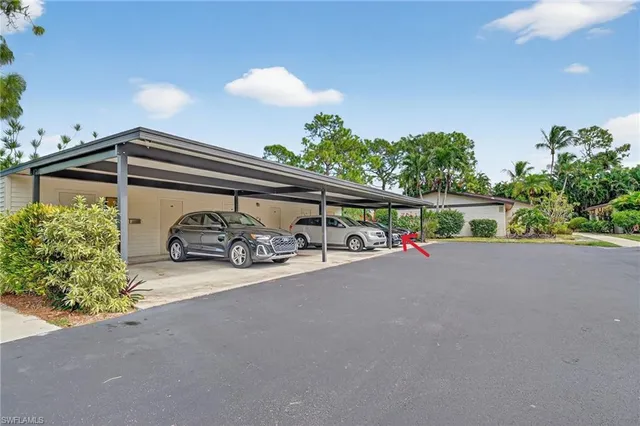 a view of a car garage