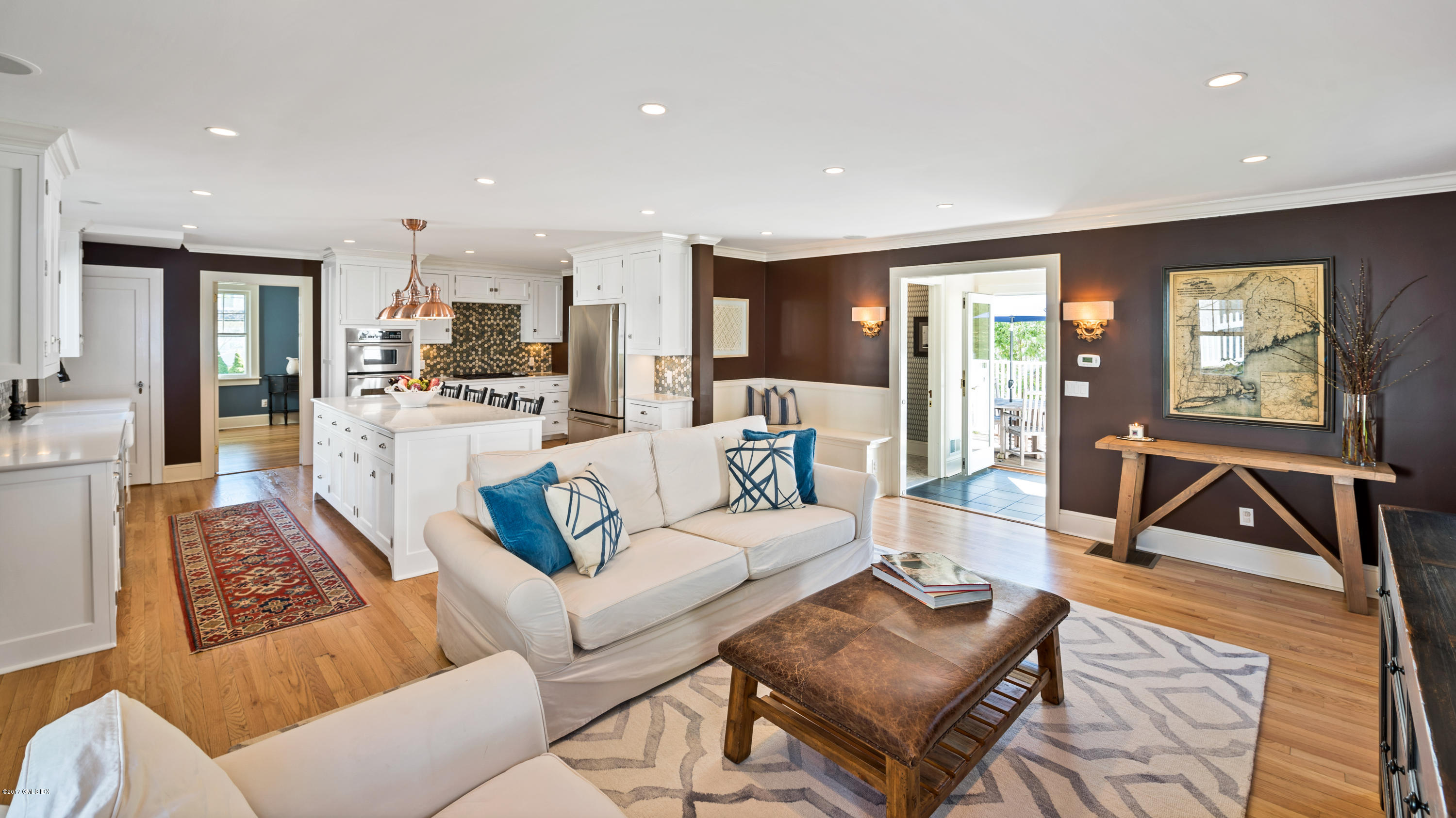 76 Valleywood Road Cos Cob, CT 06830 - Photo 8 of 24 a living room with furniture and a large window