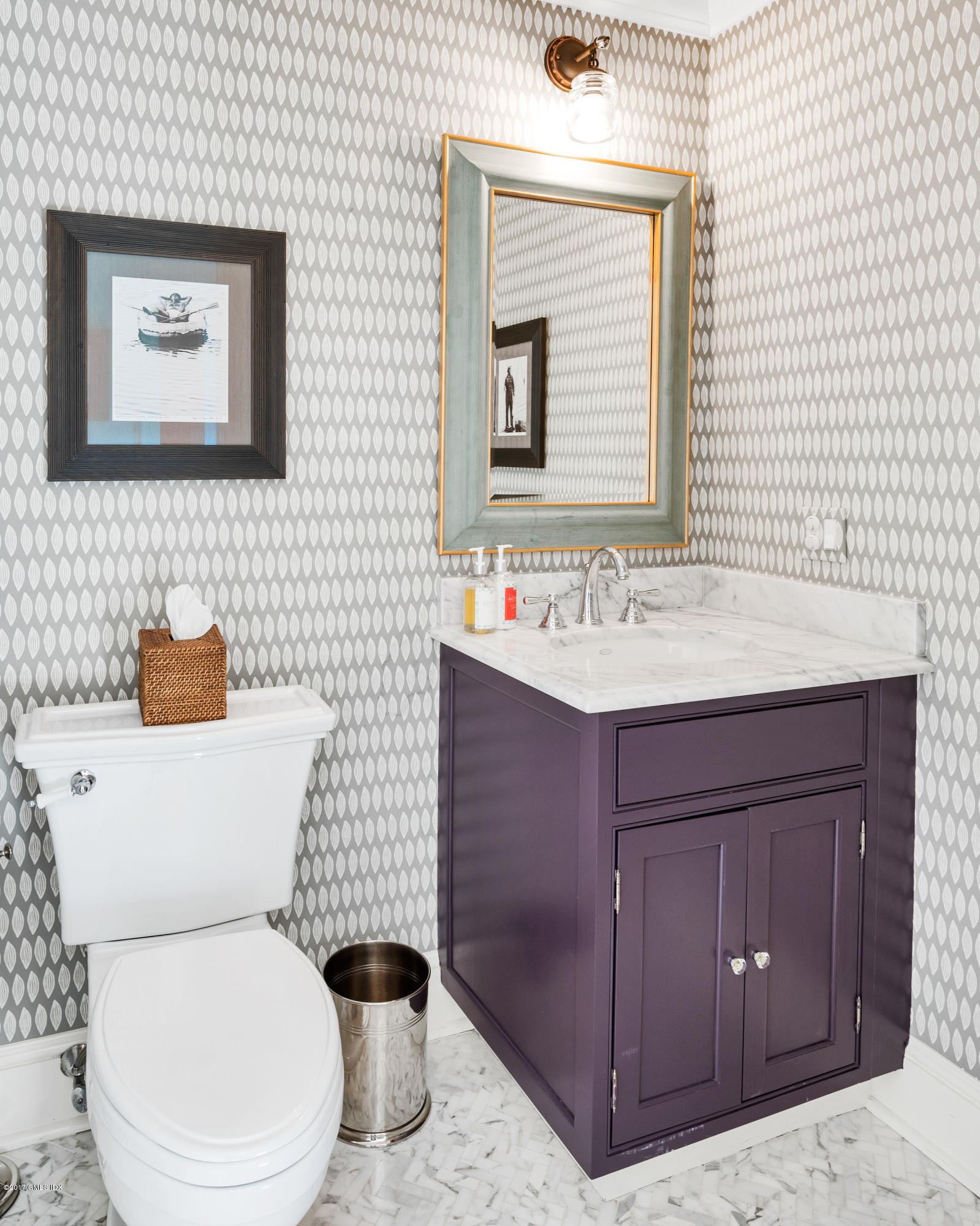76 Valleywood Road Cos Cob, CT 06830 - Photo 10 of 24 a bathroom with a toilet sink and mirror