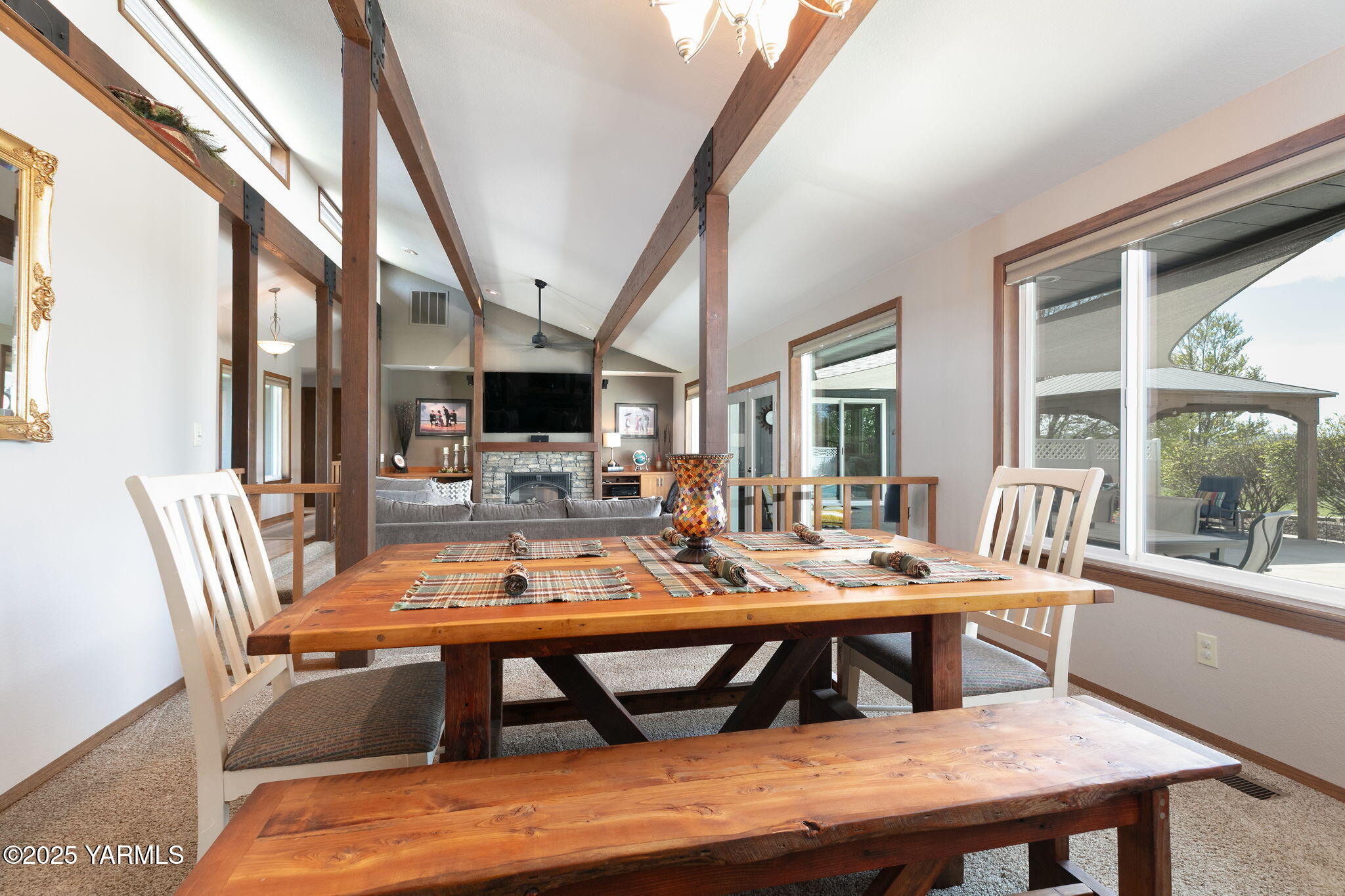 9370 Bittner Road Yakima, WA 98901 - Photo 8 of 38 a view of a dining room with furniture window and outside view