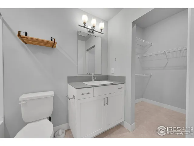 a view of small space with racks on the wall