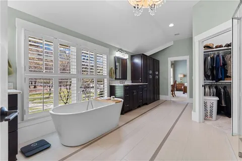 a workspace with a flat screen tv