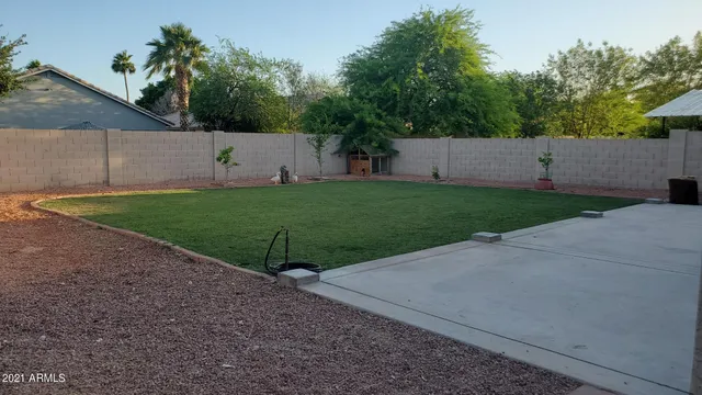 a view of a back yard